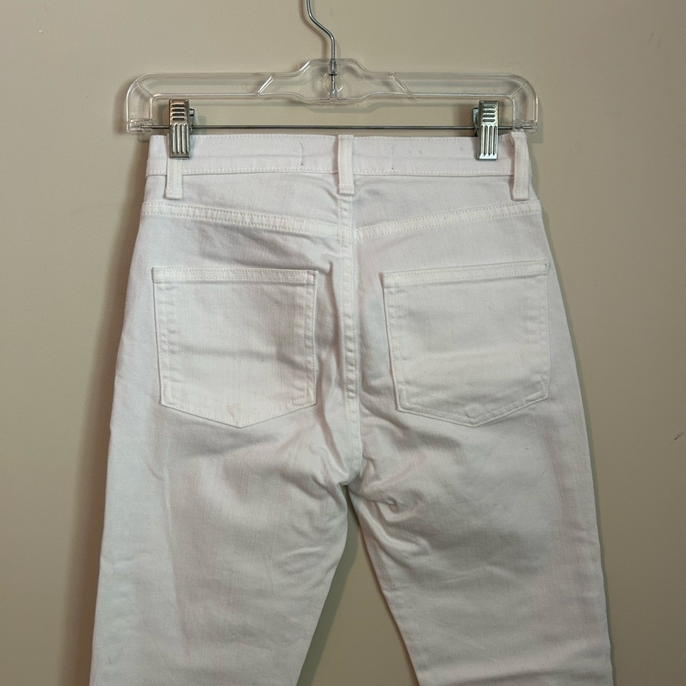 Veronica Beard Carly 11" Kick Flare Jeans In Whit… - image 5
